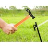 Carbon Steel Aluminum Camping Hammer, 12" Small Lightweight Three-in-One Functional