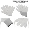 Guantes de baño exfoliantes blancos reversibles para limpieza profunda corporal