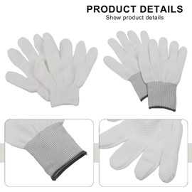 Guantes de baño exfoliantes blancos reversibles para limpieza profunda corporal