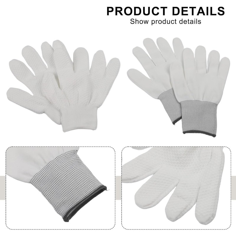 Guantes de baño exfoliantes blancos reversibles para limpieza profunda corporal