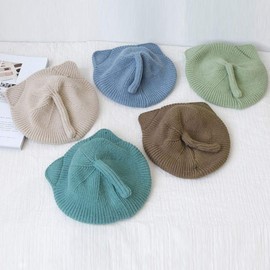 YiyiLai Baby Knit Cap Yarn Cute Christmas Knit Hat Kids Cold Protection Hat Baby Girl Autumn Winter Hat Children Beret, Black, Free size
