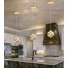 dolria Modern Crystal Chandeliers 1-Lights Pendant Lights for Kitchen Island