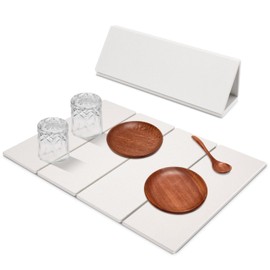 Large Dish Drying Mat for Kitchen Counter,24"×16"Fast Dry Pad Absorbent Countertop Mat, Heat-resistant Mat,Diatomaceous Earth Mats,White