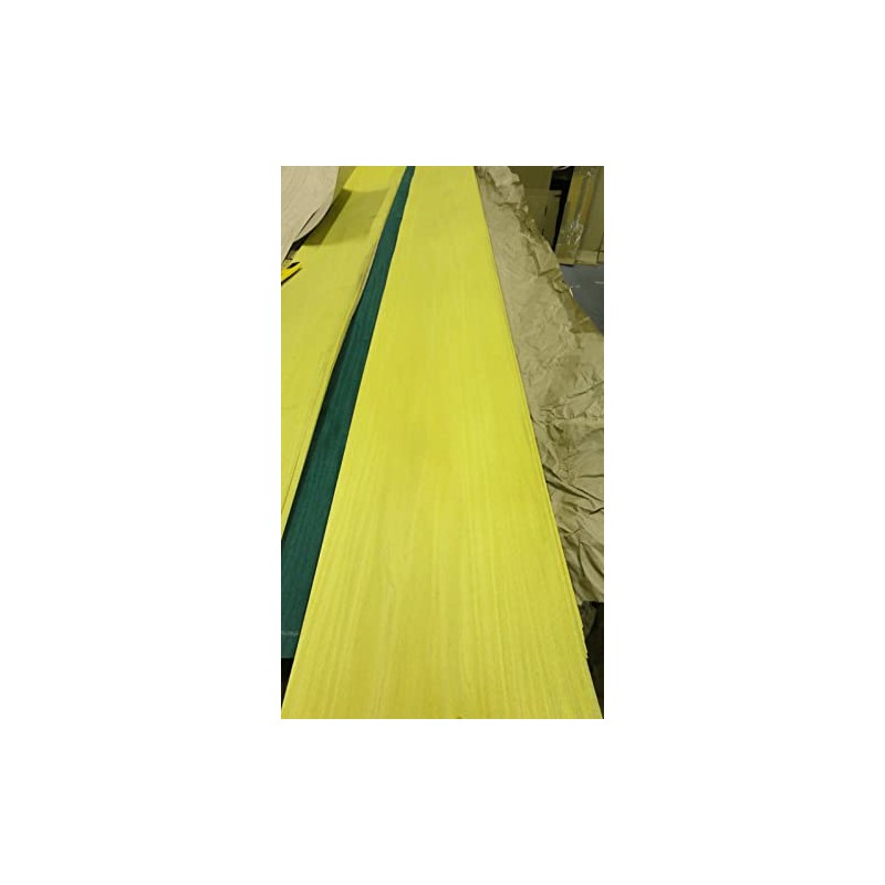 Yellow Poplar Dyed Wood Veneer 12" x 100" raw no