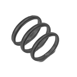 Chunky Gold Bangle Bracelets for Women Gold Silver Stretch Bangles Set Stainless Steel Wide Chain Bracelets Non Tarnish Trendy Jewelry Gifts (Black)