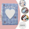 runrayay 3 Inch Mini Photo Album Kpop Photocard Binder, Blue