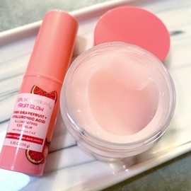 SpaScriptions Fruit Glow- Pink Grapefruit + Hyaluronic Acid Illuminating Eye Balm With Vitamins A, C & E 0.35 Oz