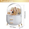 NestOrganix Makeup Organizer Skincare Organizers - Cosmetic Display Cases with