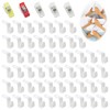 55Pcs Mini Closet Hanger Extender Clips, Multi-Layer Wardrobe Connecting Hook,