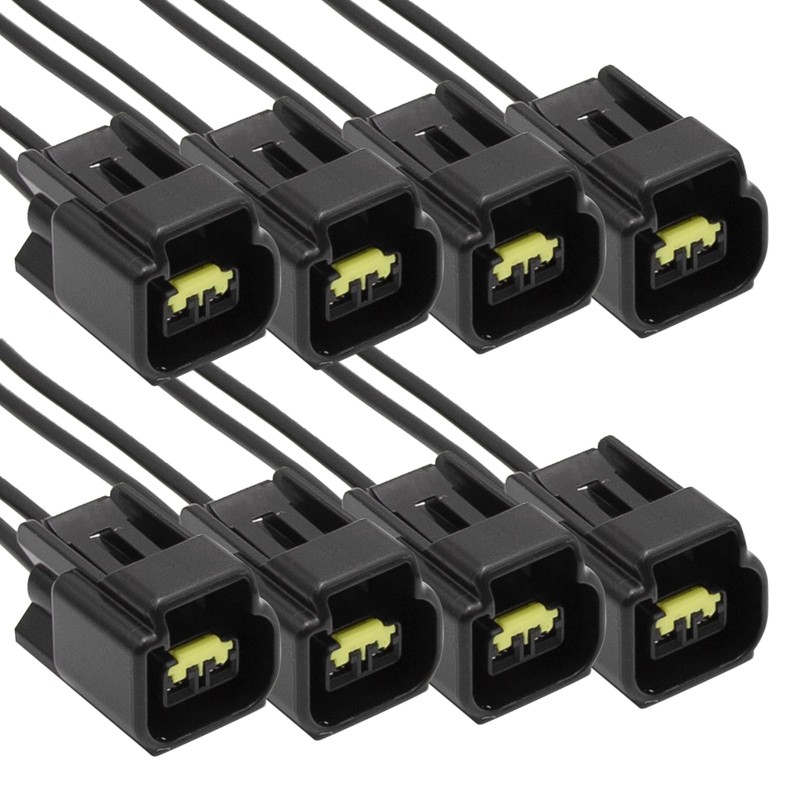 CADUFUELLY 8Pcs 6.3 inch Ignition Coil Connector Plug Wire Harness