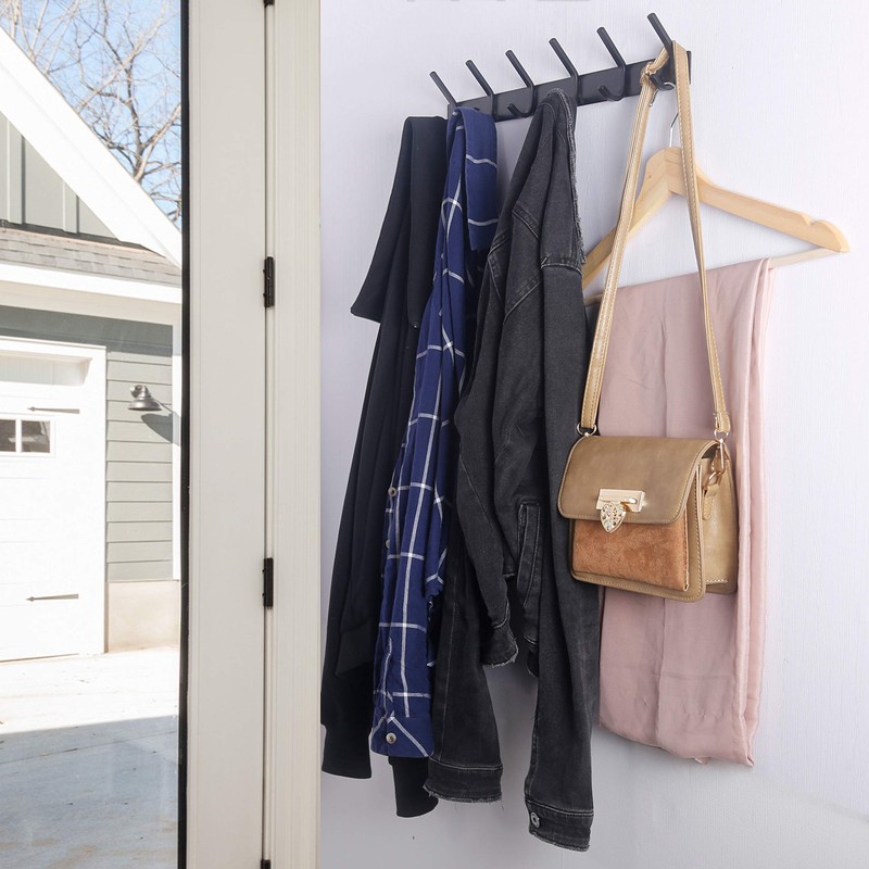 WEBI Coat Rack Wall Mounted,10 Hooks for Hanging Coats,30 Inch