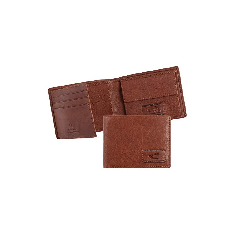camel active Panama Herren Geldbörse Klein Querformat Leder Klein Cognac