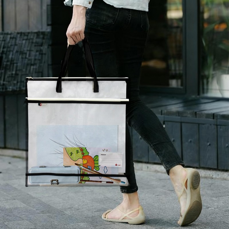 VKSG 2 Pack 16.5x17 Inch Art Portfolio Bags, Portfolio Folder