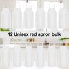 Cabaubl 12 Pack Bib Apron,Unisex Bib Aprons,Plain Bib Aprons Bulk