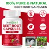 Beetroot Capsules, Beetroot Supplement 1300mg, Nitric Oxide Boost, Natural Beet
