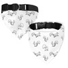 Adjustable Dog Bandana Set - Clip-On Pet Neck Scarf, Squirrel
