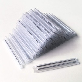 40mm Clear PE Heat Shrinkable Tube Fiber Optical Cable 2.6mm Dia Fusion Splice Protection Sleeve 100pcs