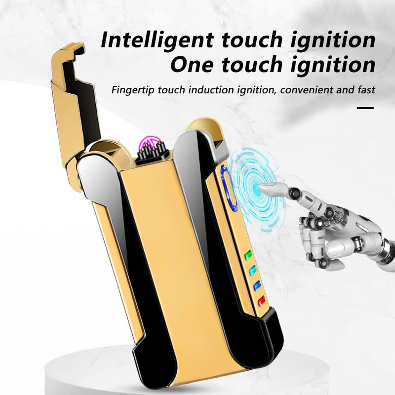 TIKIUKI Arc Lighter Electric Lighters Rechargeable Windproof Flameless Plasma Lighter