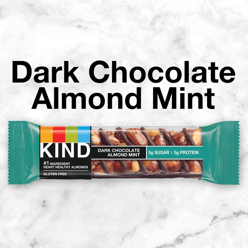 KIND Nut Bars, Dark Chocolate Mint, Healthy Snacks, Gluten Free,
