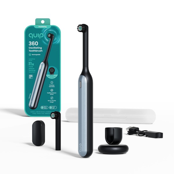 Quip Quip 360 Oscillating Rechargeable Electric Toothbrush with Extra Brush