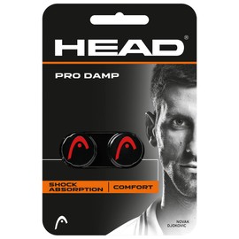 HEAD Pro Damp Vibration Dampener for Tennis Racquets, 2 Per Pack, Black/Red Color