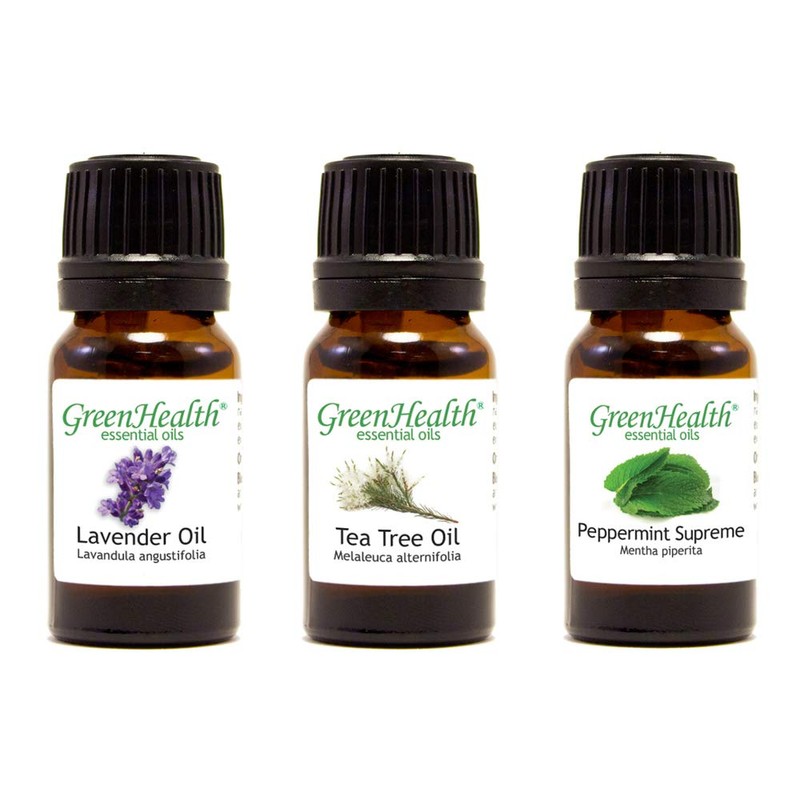 GreenHealth Top 3 100% Pure Essential Oil Basic Set 10ml