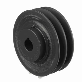 Browning 1VP50X1 Variable Pitch Sheave, 1 Groove, Finished Bore, Cast Iron Sheave, for 3L, 4L or A, 5L or B Section Belt