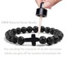 VELESAY 6 Pieces Lava Stone Beads Bracelets Beads Lava Tiger's