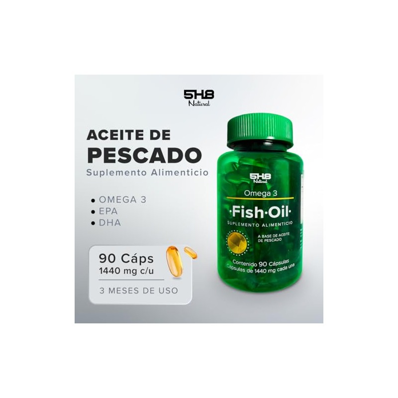 Omega 3 con EPA y DHA - Aceite de Pescado