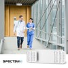 SPECTSUN Emergency Light White, Commercial Emergency Light with Battery Backup,