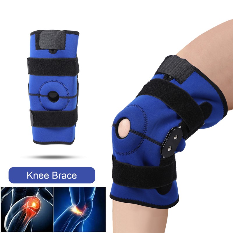 Aluminum Alloy Knee Brace Adjustable Knee Compression Wrap Knee Support