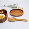 sourcing map Wooden Rice Spoon Non-Stick Heat-Resistant Cooking Helper Restauant