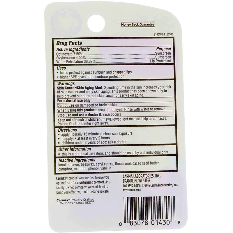 Carmex Everyday Lip Balm Cherry SPF 15 0.35 oz (Tube