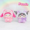 5Pcs Anime Figure Plush Toy Keychain Set Cute Stuffed Animal