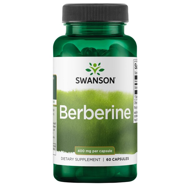Swanson Berberine - Standardized 97% Berberine HCl- 400mg Each -
