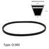 Sourcing Map O-Ring 560 Rubber Transmission Drive Belt V Strap