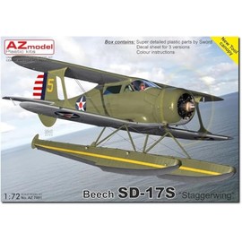 AZ Model 1/72 Beach SD-17S Stagger Wing Seaplane Plastic Model AZM7891 (Airplane)