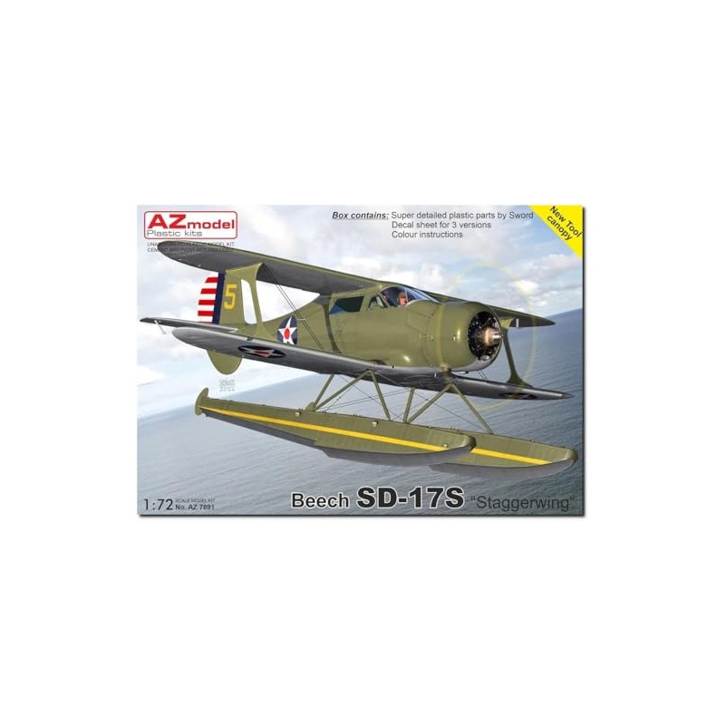 AZ Model 1/72 Beach SD-17S Stagger Wing Seaplane Plastic Model