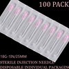 100Pack 18Ga 1Inch/25mm Disposable Dispensing Lab Supplies Individually Sealed Packaging