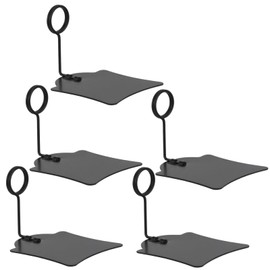 Operitacx 5pcs Metal Price Tag Holder, Bakery Label Clips, Table Number Display Stand, Black, for Place Card Supermarket Retail Stores, Exhibitions, Food Label Sign Clips