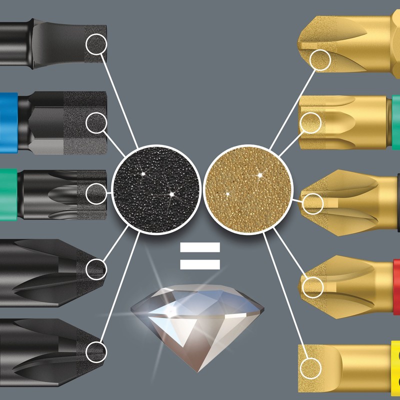 Wera 05057412001 Bit-Check PZ"Diamond 1" (7 Piece)