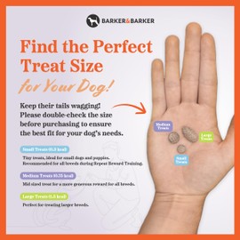 Barker & Barker Barker and Barker Little Liver Dog Training Treats  500 Tasty & Healthy Treat Pot | Grain Free, Low Calorie, High in Protein & B Vitamins, No Artificials - 100% Human-Grade for Puppies & Small Dogs