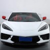 carcartrim-2022 Red ABS Side Mirror Cover Cap For C8 Corvette