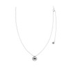 Gold&Deer 14KGP drop ball point long necklace white gold /