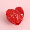 Red Heart Claw Clips,Small Heart Shape Hair Clips Heart Hair