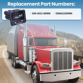FuseRish G90-6022-009BN Air Suspension Dump Valve/Rocker Switch Compatible with Peterbilt Replace G906022009BN