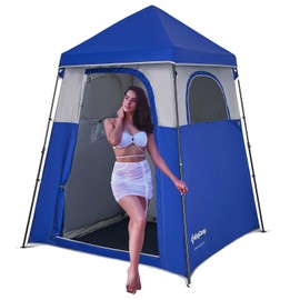 KingCamp Outdoor Shower Tents for Camping, Portable Instant Pop Up Privacy Tent, 1 Room Bathroom Tent, Water Resistant, Windproof Changing Tent, Outdoor Shower Enclosure, Beach, Camping, Hiking, RV