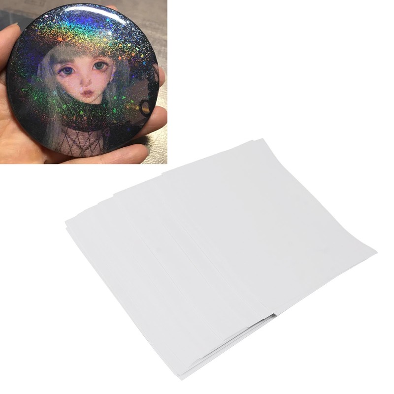 50pcs A4 Laminate Sheets Exquisite Cuttable Self Adhesive Waterproof Laminating