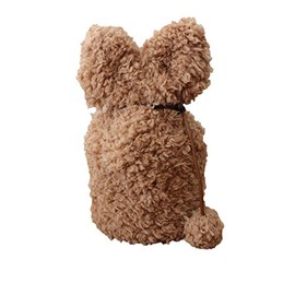 Buddhist altar Buddhist altar memorial workshop Hibiki urn cover single item fluffy 4 size with ears and tail, boa material urn bag cover bag (Brown)