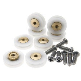 Micro Trader 8 Pieces V Grooved 19MM Wheel Dia Shower Door Wheel Runner Roller